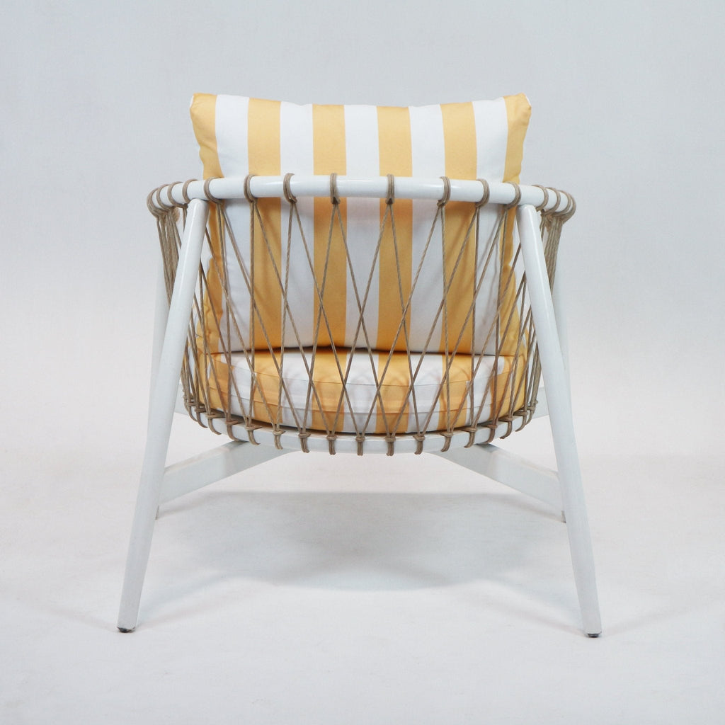 Lounge Chair with Summer Stripe Upholstery