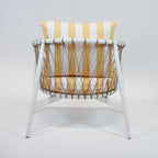 Lounge Chair with Summer Stripe Upholstery