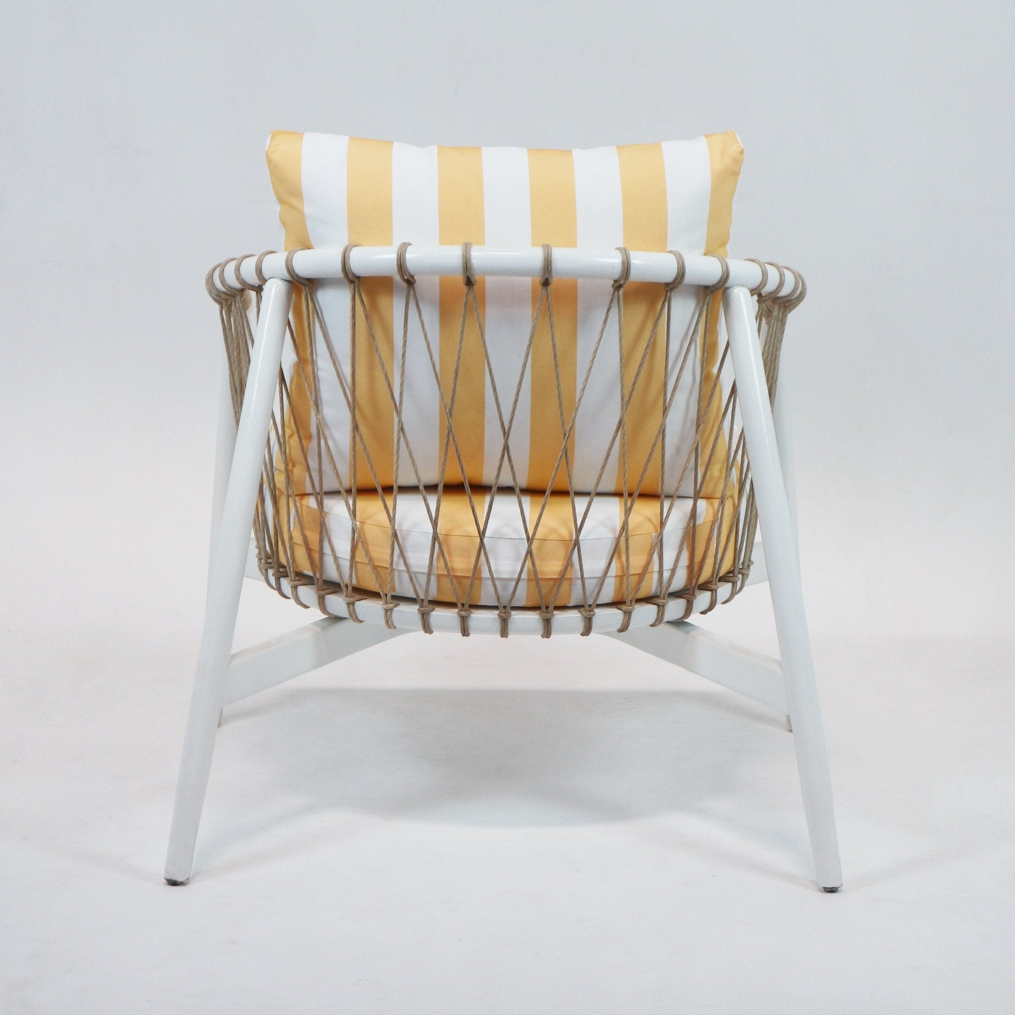 Lounge Chair with Summer Stripe Upholstery