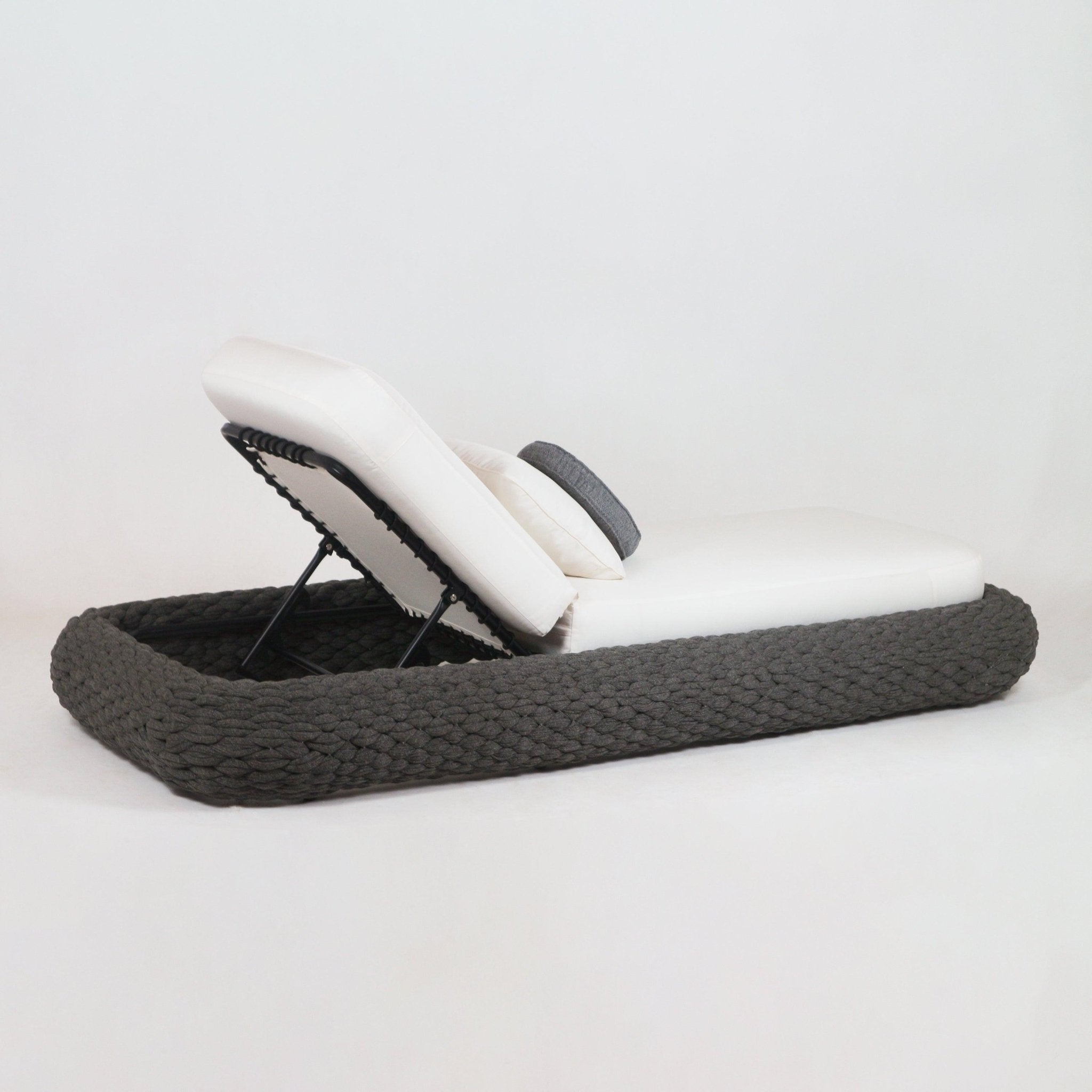 Poolside Chaise Lounge Rope Woven