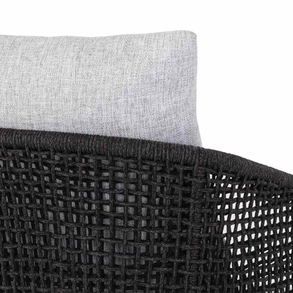 Upholstered Teak Outdoor Bar Stool