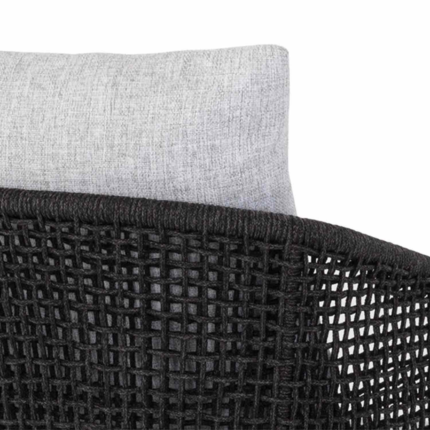 Upholstered Teak Outdoor Bar Stool