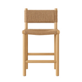 Armless Teak Outdoor Bar Stool