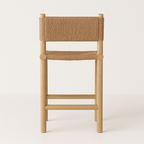 Armless Teak Outdoor Bar Stool