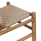 Teak & Polypropylene Woven Dining Chair