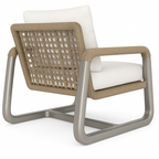 Brushed Aluminium Outdoor Accent Chair