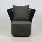 Outdoor Lounge Chair with UV protected outdoor weaving
