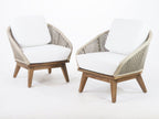 Outdoor Lounge Chair with UV protected outdoor weaving