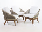 Outdoor Lounge Chair with UV protected outdoor weaving
